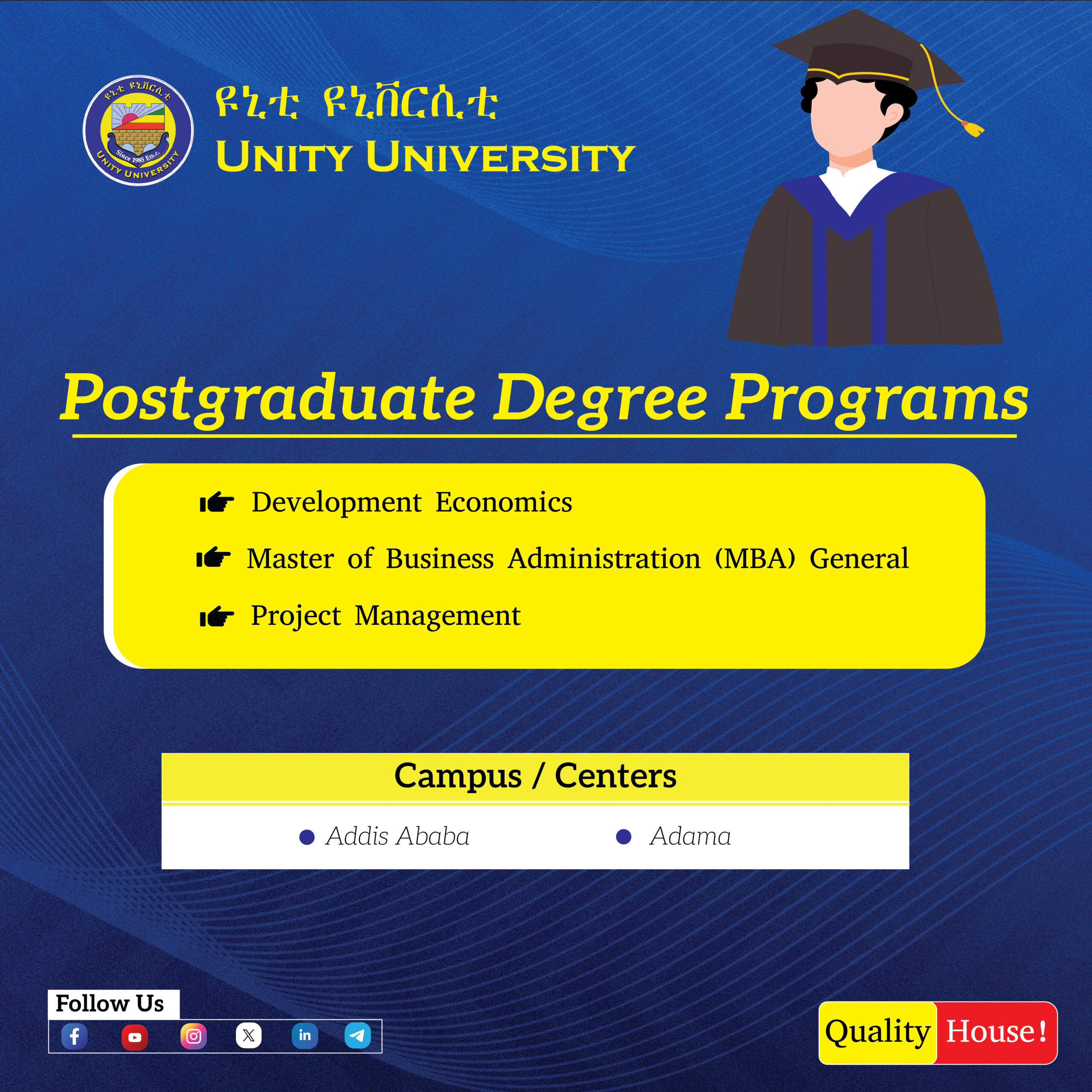 Unity University Postgraduate Program
