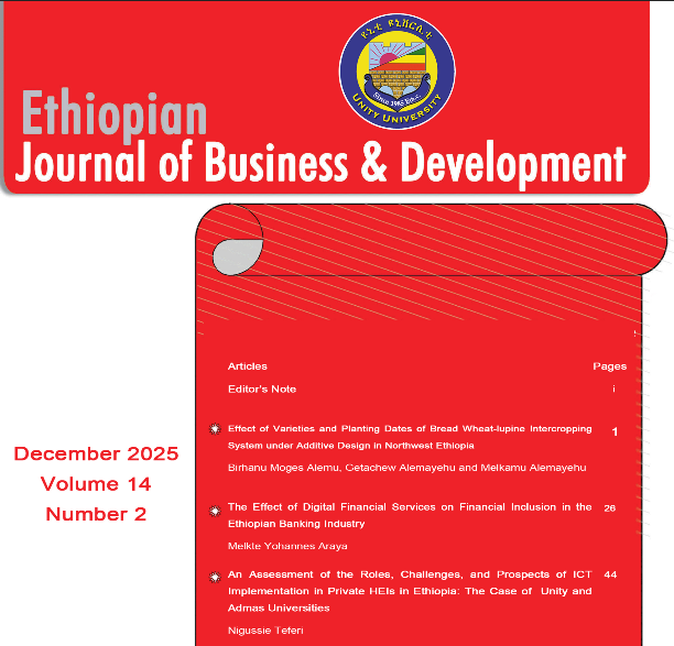 Unity UNIVERSITY 2025 jOURNALS